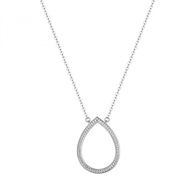 Rosato - Jemný stříbrný náhrdelník s kubickými zirkony Kapka Sofia RZSO05