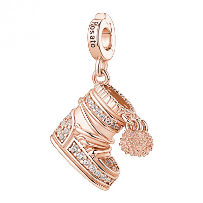 Rosato - Pozlacený přívěsek Bota Moon Boot s čirými zirkony Storie RZ259