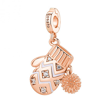 Rosato - Pozlacený přívěsek Rukavice s čirými zirkony Storie RZ260