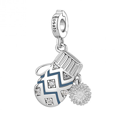 Rosato - Stříbrný přívěsek Rukavice s čirými zirkony Storie RZ260R