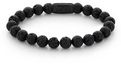 Rebel&Rose - Korálkový náramek Black Moon RR-80071-B
