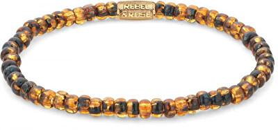 Rebel&Rose - Korálkový náramek Japanese Tiger Gold RR-40114-G