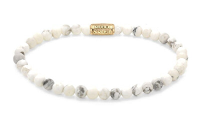 Rebel&Rose - Korálkový náramek Virgin White Gold RR-40112-G