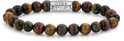 Rebel&Rose - Korálkový náramek Who`s afraid of the Tiger RR-80009-S