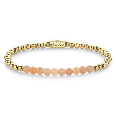 Rebel&Rose - Pozlacený náramek Sunstone meets Yellow Gold RR-40139-G