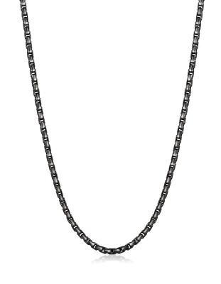 S'Agapõ - Pánský černý řetízek z oceli Ripple SRP31