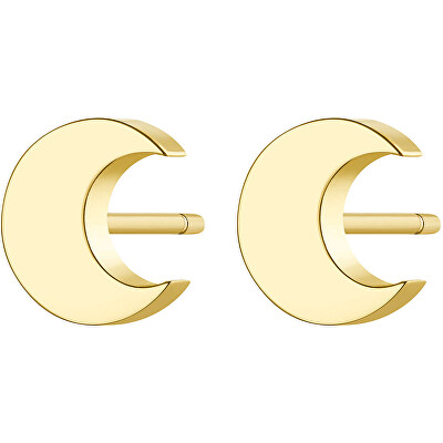 S'Agapõ - Elegantní ocelové náušnice ve tvaru půlměsíce CLICK SCK44