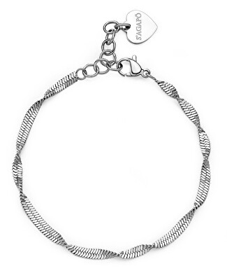 S'Agapõ - Elegantní ocelový náramek Hádek Chunky SHK51