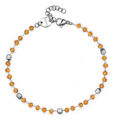 S'Agapõ - Nadčasový náramek s oranžovými korálky Shrine SSR13
