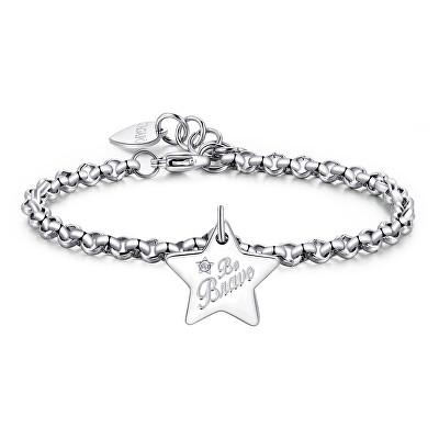 S'Agapõ - Ocelový náramek Be Brave Be My Always SBM35
