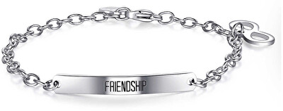 S'Agapõ - Ocelový náramek Happy Friendship SHAF07