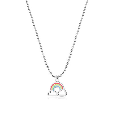 S'Agapõ - Okouzlující náhrdelník s duhou Smile SSM001