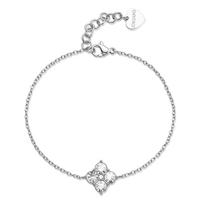 S'Agapõ - Oslnivý ocelový náramek s krystaly Gleam SLA13