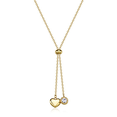 S'Agapõ - Pozlacený náhrdelník s posuvným zapínáním Aurora SAR61