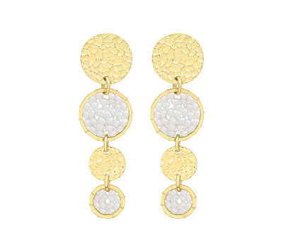Sàntibé - Stylové visací náušnice Blanc Mini Lupin MINI LUP-BLAN-BO-1
