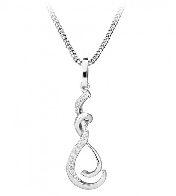 Silver Cat - Elegantní náhrdelník se zirkony SC429
