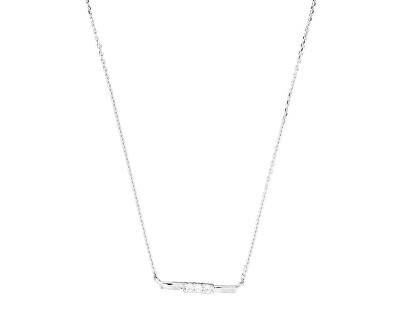 Silver Cat - Elegantní stříbrný náhrdelník se zirkony Beauty SC637