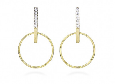 Silver Cat - Minimalistické náušnice s kubickými zirkony SC524