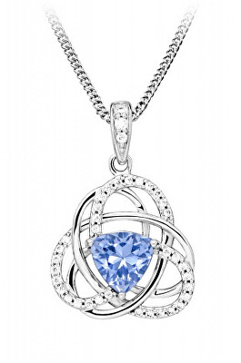 Silver Cat - Módní náhrdelník s kubickými zirkony SC525 (řetízek, přívěsek)