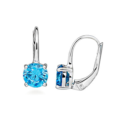 Silver Cat - Stříbrné náušnice se syntetickým spinelem Colored Stones SC670