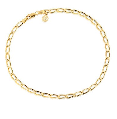 Sif Jakobs - Minimalistický pozlacený řetízek na nohu Pancer Chains SJ-A12032-SG