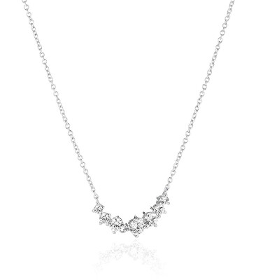 Sif Jakobs - Oslnivý stříbrný náhrdelník s kubickými zirkony Belluno SJ-N42123-CZ-SS