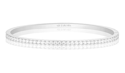 Sif Jakobs - Pevný stříbrný náramek se zirkony Ellisse SJ-BG2344-CZ-L