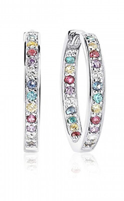 Sif Jakobs - Půvabné kruhové náušnice s kubickými zirkony Corte SJ-E1540-XCZ