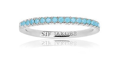 Sif Jakobs - Stříbrný prsten s kamínky tyrkysu Ellera SJ-R2869-TQ