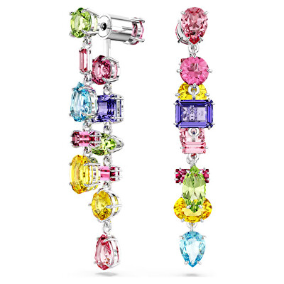 Swarovski - Barevné asymetrické náušnice s křišťály Gema 5656417