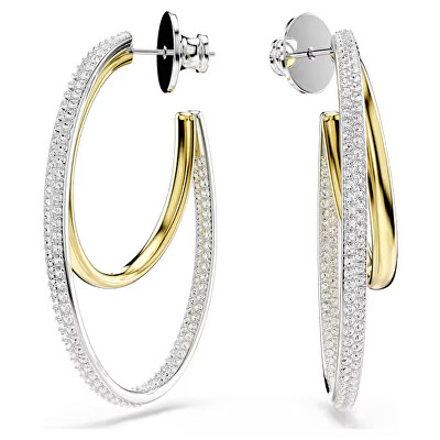 Swarovski - Bicolor kruhové náušnice se zirkony Hyperbola 5702400