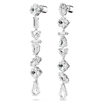 Swarovski - Blyštivé asymetrické náušnice s křišťály Mesmera 5661687
