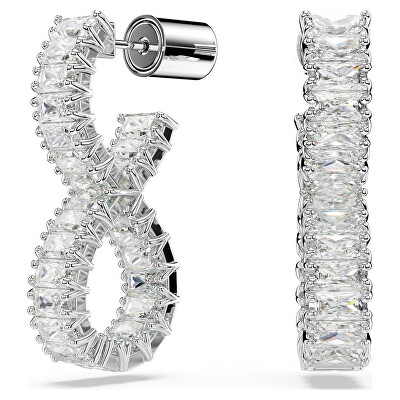 Swarovski - Blyštivé náušnice Nekonečno se zirkony Hyperbola 5684047