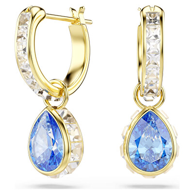Swarovski - Blyštivé pozlacené náušnice 2v1 Chroma 5757815