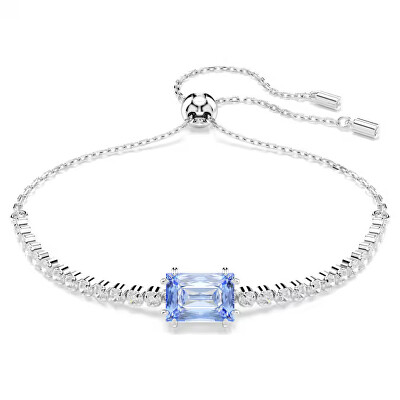 Swarovski - Blyštivý náramek s modrým zirkonem Matrix 5693412