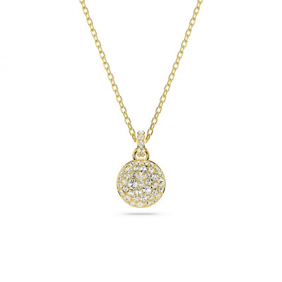 Swarovski - Blyštivý pozlacený náhrdelník se zirkony Meteora 5683443