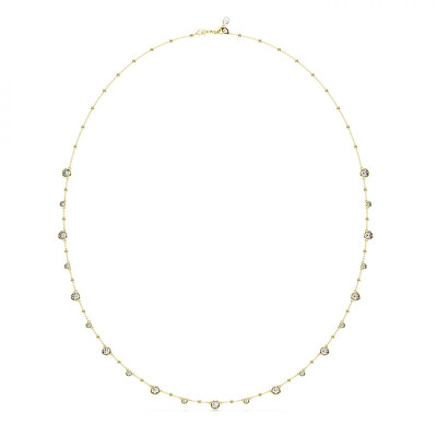 Swarovski - Dlouhý pozlacený náhrdelník s křišťály Imber 5680091