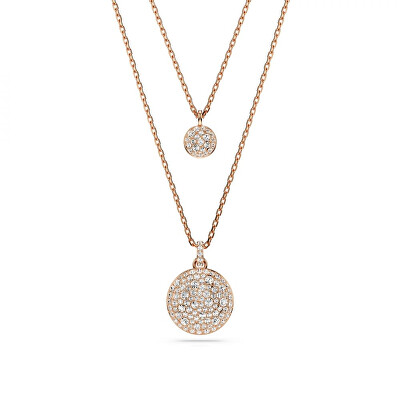 Swarovski - Dvojitý bronzový náhrdelník Meteora 5683449