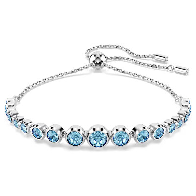Swarovski - Elegantní náramek s modrými krystaly Tennis Imber 5719282