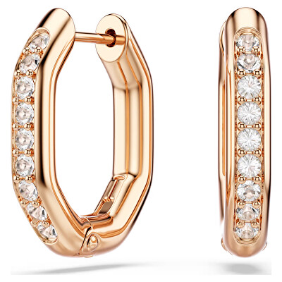 Swarovski - Elegantní pozlacené osmihranné náušnice Dextera 5743798