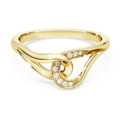 Swarovski - Inel elegant placat cu aur cu zirconii Classica 5746011