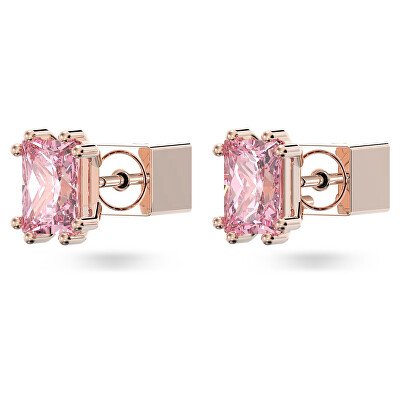 Swarovski - Jedinečné bronzové náušnice pecky se zirkony Stilla 5639136