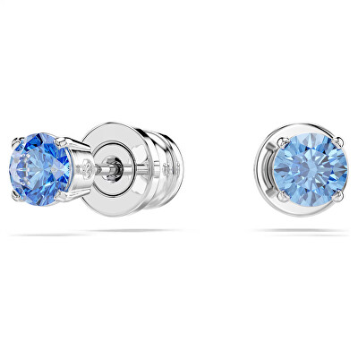 Swarovski - Decentní náušnice pecky s modrými zirkony Stilla 5734250