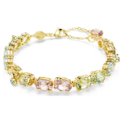 Swarovski - Jedinečný náramek s třpytivými barevnými krystaly Tennis Gema 5705808