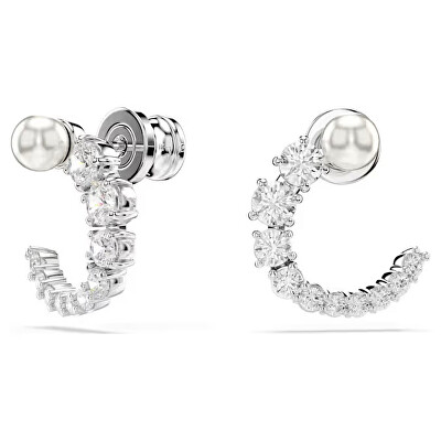 Swarovski - Krásné náušnice se zirkony a křišťálovými perlami Matrix 5692260