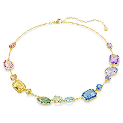 Swarovski - Colier jucăuș cu cristale Swarovski colorate Gema 5741584