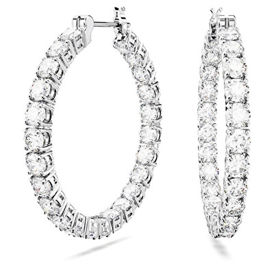 Swarovski - Luxusní kruhové náušnice se zirkony Matrix 5647715