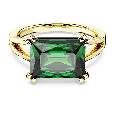 Swarovski - Luxusní pozlacený prsten s krystalem Matrix 56771