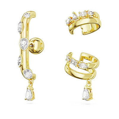 Swarovski - Módní sada pozlacených náušnic s krystaly Dextera 5663334