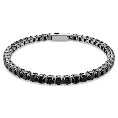 Swarovski - Tenisový náramek s černými krystaly Matrix 5696032